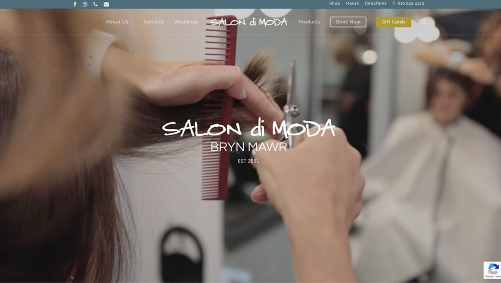 Image of Website Design & Development Project for Salon di Moda